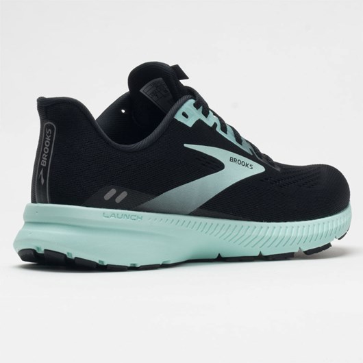 Black / Ebony / Blue Tint Orthofeet Brooks Launch 8 Women's Running Shoes | JPGDN4187