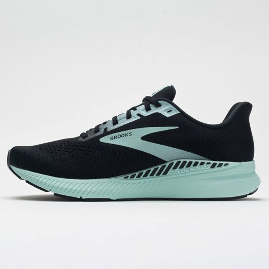 Black / Ebony / Blue Tint Orthofeet Brooks Launch GTS 8 Women's Running Shoes | LQNDR6179