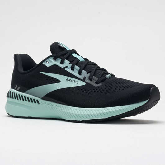 Black / Ebony / Blue Tint Orthofeet Brooks Launch GTS 8 Women's Running Shoes | LQNDR6179