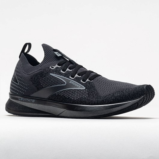 Black / Ebony / Gray Orthofeet Brooks Levitate Stealthfit 5 Men's Running Shoes | VSEYF7934