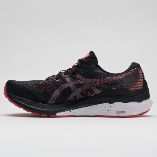 Black / Electric Red Orthofeet ASICS GEL-Kayano 28 Men's Running Shoes | JVEHK4568