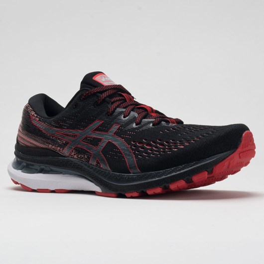 Black / Electric Red Orthofeet ASICS GEL-Kayano 28 Men's Running Shoes | JVEHK4568