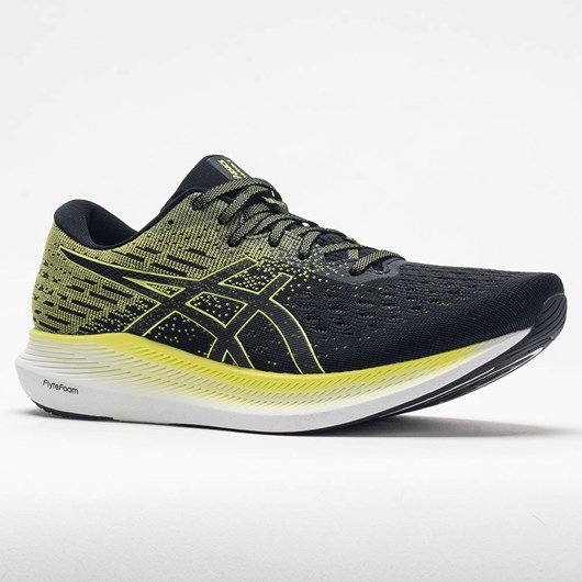 Black / Glow Yellow Orthofeet ASICS Evoride 2 Men's Running Shoes | QSLOC4092