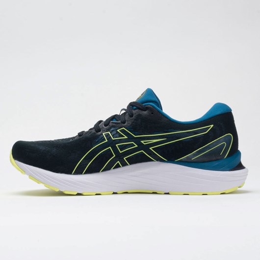 Black / Glow Yellow Orthofeet ASICS GEL-Cumulus 23 Men's Running Shoes | VBXWK8672