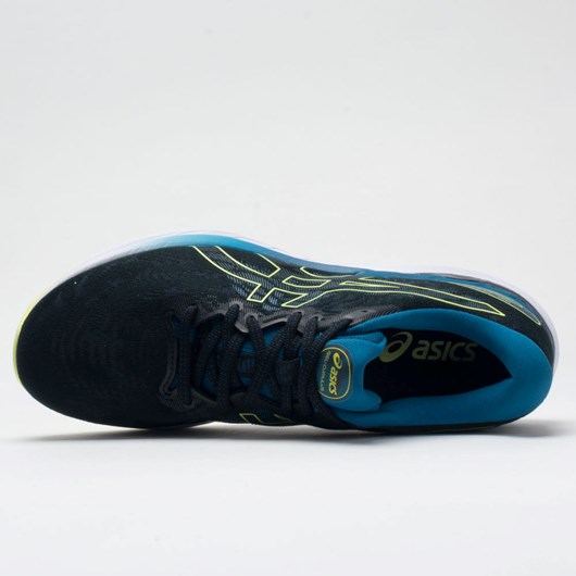 Black / Glow Yellow Orthofeet ASICS GEL-Cumulus 23 Men's Running Shoes | VBXWK8672