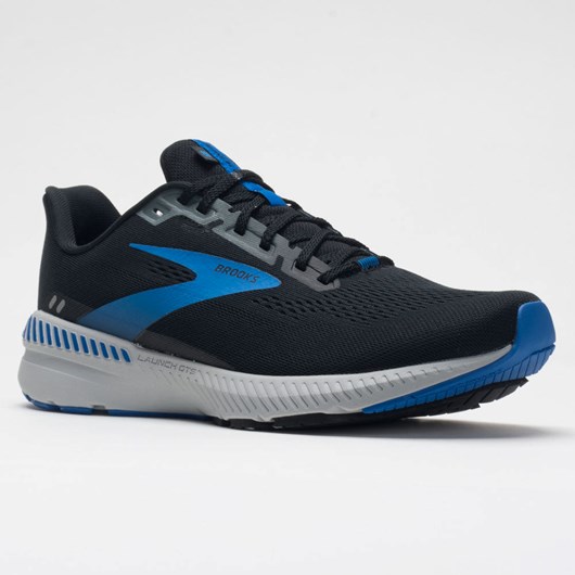 Black / Gray / Blue Orthofeet Brooks Launch GTS 8 Men's Running Shoes | ZOXEQ7216