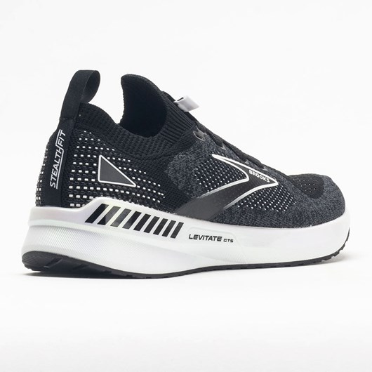 Black / Gray / White Orthofeet Brooks Levitate Stealthfit GTS 5 Women's Running Shoes | UVNOT8706