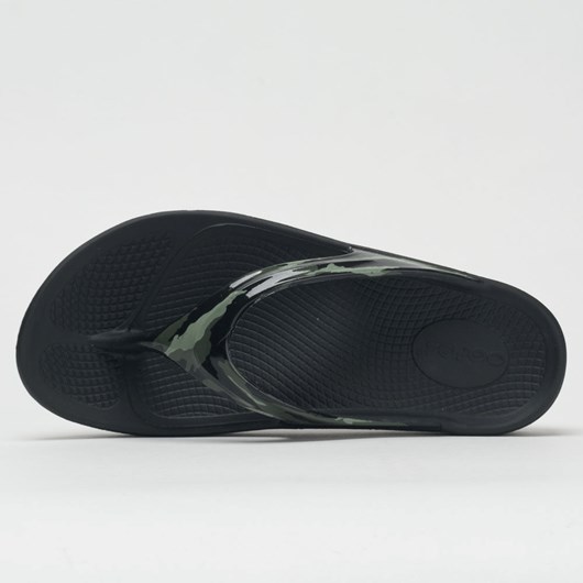 Black / Green Camo Orthofeet OOFOS OOlala Limited Women's Slide Sandals | VGHZY2673