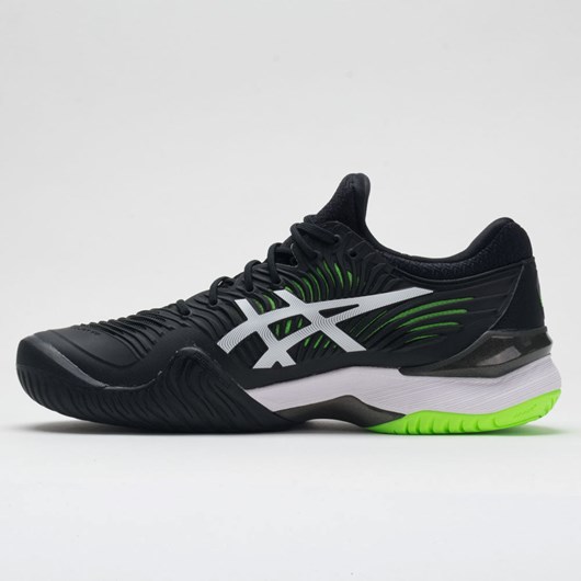 Black / Green Gecko Orthofeet ASICS Court FF 2 Men's Tennis Shoes | BVXWC2546