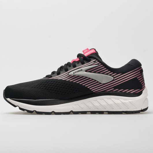 Black / Hot Pink / Silver Orthofeet Brooks Addiction 14 Women's Running Shoes | YZAPJ1347