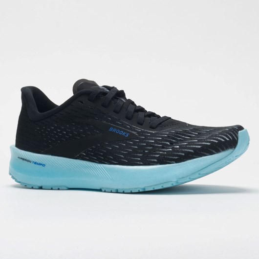 Black / Iced Aqua / Blue Orthofeet Brooks Hyperion Tempo Men's Running Shoes | LFQAH2150