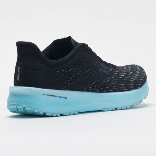 Black / Iced Aqua / Blue Orthofeet Brooks Hyperion Tempo Men's Running Shoes | LFQAH2150