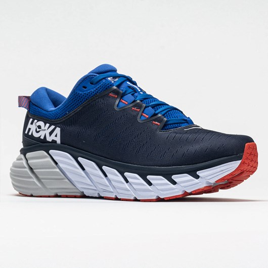 Black Iris / Turkish Sea Orthofeet Hoka One One Gaviota 3 Men's Running Shoes | WHZDI6837