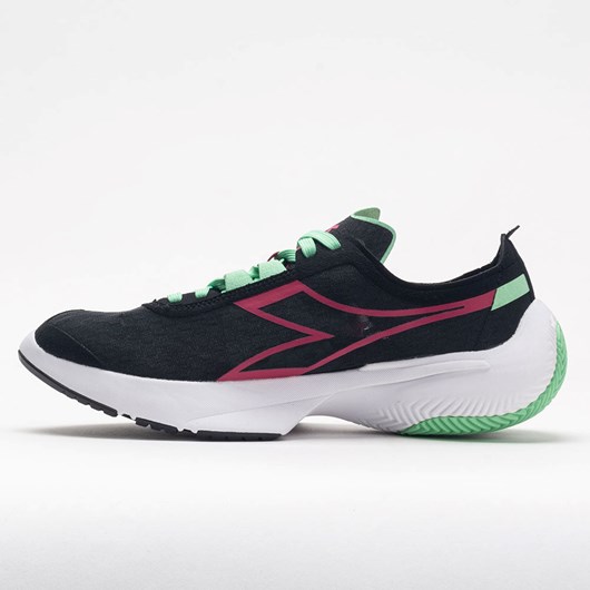 Black / Jazzy / White Orthofeet Diadora Equipe Corsa Women's Running Shoes | XZLPB6782