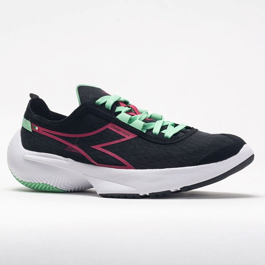 Black / Jazzy / White Orthofeet Diadora Equipe Corsa Women's Running Shoes | XZLPB6782