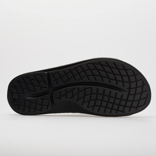 Black / Matte Orthofeet OOFOS OOahh Sport Men's Slide Sandals | UPOTH8721