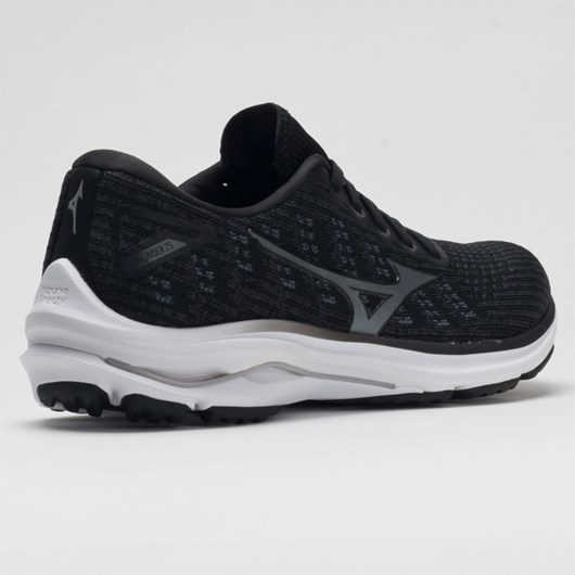 Black / Onyx Orthofeet Mizuno Wave Rider 25 Waveknit Women's Running Shoes | EIDSY6271