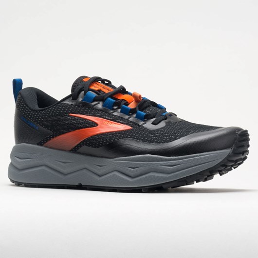 Black / Orange / Blue Orthofeet Brooks Caldera 5 Men's Trail Running Shoes | RHLSW3719