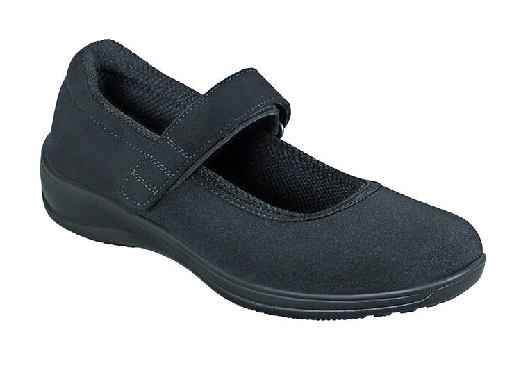 Black Orthofeet Bunions Arthritis Women\'s Mary Jane Shoes | YCBEA6784