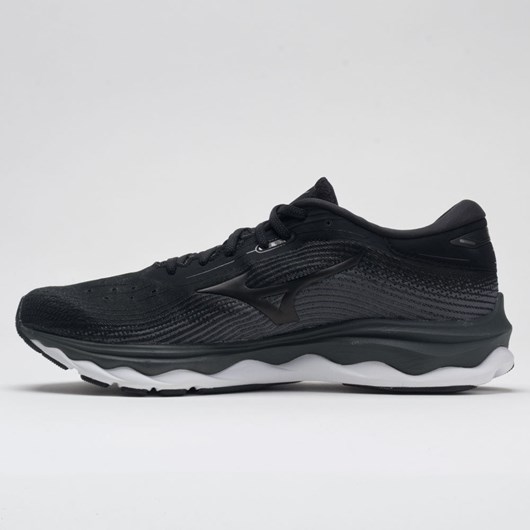 Black Orthofeet Mizuno Wave Sky 5 Waveknit Men's Running Shoes | RHNPD5320