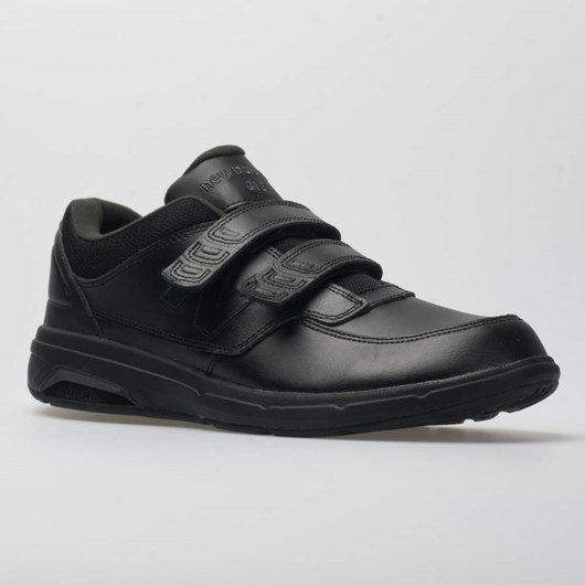 Black Orthofeet New Balance 813 Velcro Men's Walking Shoes | JVCYX4085