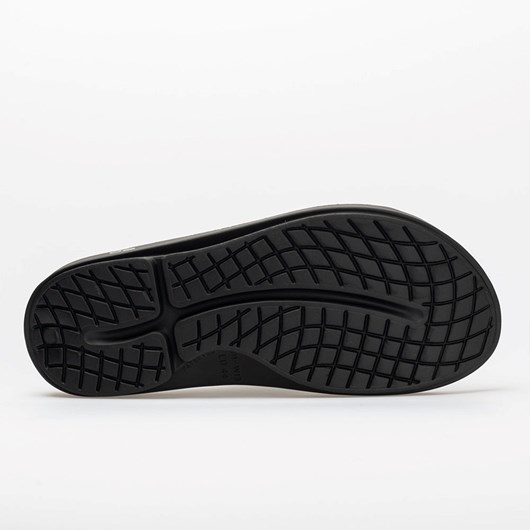 Black Orthofeet OOFOS OOahh Men's Slide Sandals | XNPDB7253