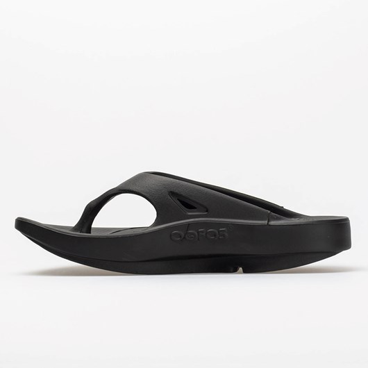 Black Orthofeet OOFOS OOriginal Women's Slide Sandals | SXAFH2081