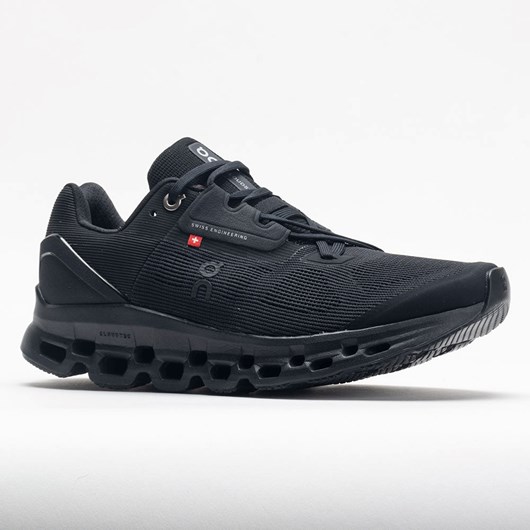 Black Orthofeet On Cloudstratus Men's Running Shoes | XTLOF6741