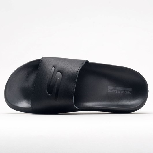 Black Orthofeet Skechers Hyper Slide Men's Slide Sandals | KQTLG0621