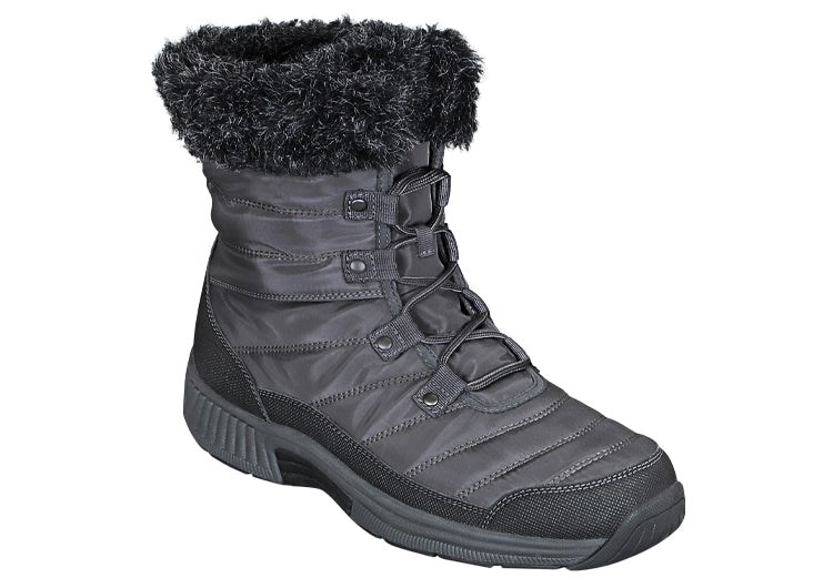 Black Orthofeet Waterproof Women\'s Winter Boots | GUIFA9528