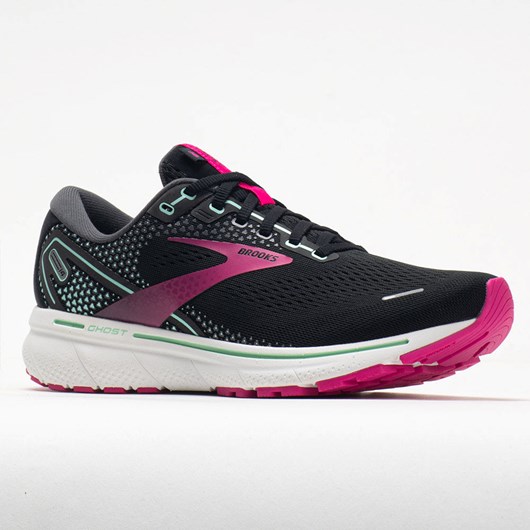 Black / Pink / Yucca Orthofeet Brooks Ghost 14 Women's Running Shoes | COIZT0415