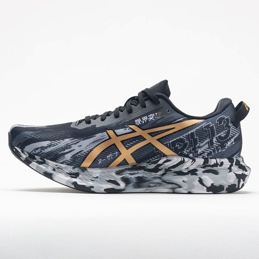 Black / Pure Gold Orthofeet ASICS Noosa Tri 13 Men's Running Shoes | WMYOA9236