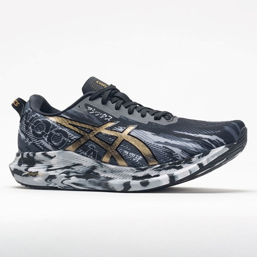 Black / Pure Gold Orthofeet ASICS Noosa Tri 13 Men's Running Shoes | WMYOA9236