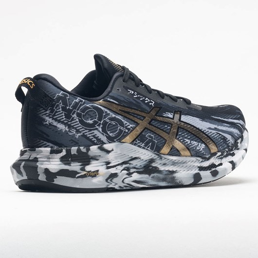 Black / Pure Gold Orthofeet ASICS Noosa Tri 13 Men's Running Shoes | WMYOA9236