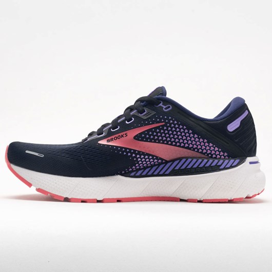 Black / Purple / Coral Orthofeet Brooks Adrenaline GTS 22 Women's Running Shoes | TDNRI6234