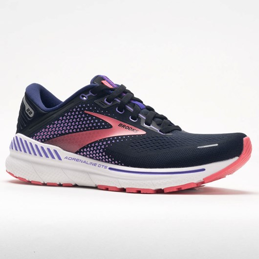 Black / Purple / Coral Orthofeet Brooks Adrenaline GTS 22 Women's Running Shoes | TDNRI6234