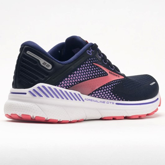 Black / Purple / Coral Orthofeet Brooks Adrenaline GTS 22 Women's Running Shoes | TDNRI6234