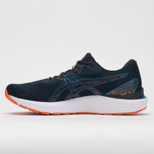 Black / Reborn Blue Orthofeet ASICS GEL-Cumulus 23 Men's Running Shoes | ADFST0142