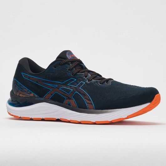 Black / Reborn Blue Orthofeet ASICS GEL-Cumulus 23 Men's Running Shoes | ADFST0142