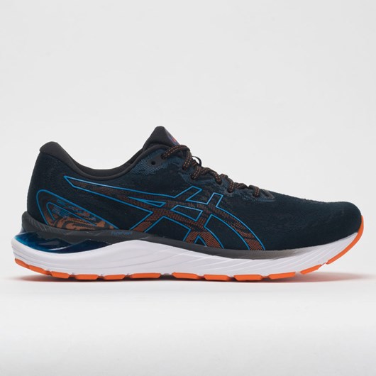 Black / Reborn Blue Orthofeet ASICS GEL-Cumulus 23 Men\'s Running Shoes | ADFST0142