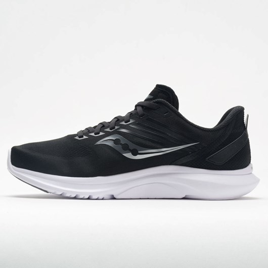 Black / Silver Orthofeet Saucony Kinvara 12 Men's Running Shoes | QSRDJ0276