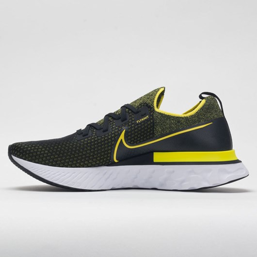 Black / Sonic Yellow Orthofeet Nike React Infinity Run Flyknit Men's Running Shoes | MATFH8326