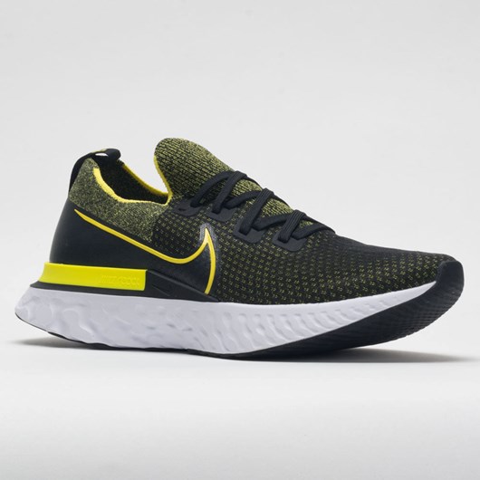 Black / Sonic Yellow Orthofeet Nike React Infinity Run Flyknit Men's Running Shoes | MATFH8326