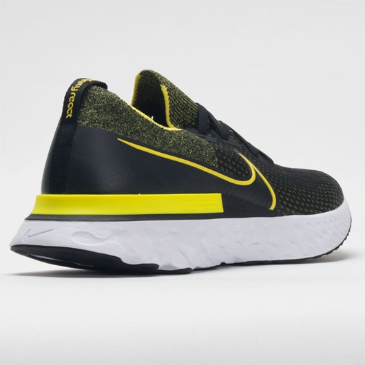 Black / Sonic Yellow Orthofeet Nike React Infinity Run Flyknit Men's Running Shoes | MATFH8326