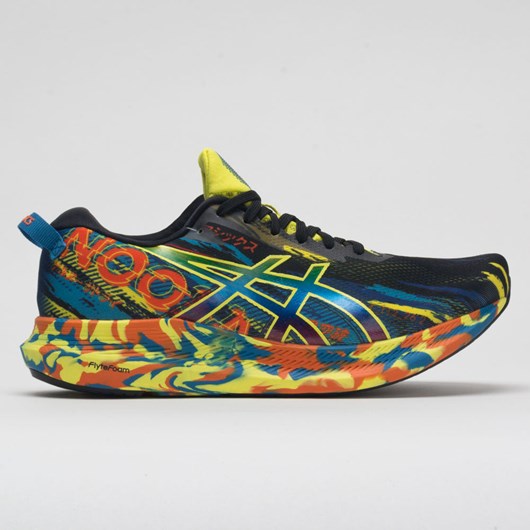 Black / Sour Yuzu Orthofeet ASICS Noosa Tri 13 Men\'s Running Shoes | DBHUO1903