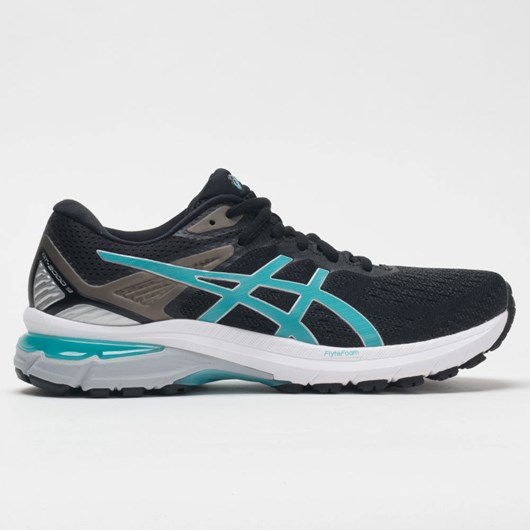 Black / Techno Cyan Orthofeet ASICS GT-2000 9 Women\'s Running Shoes | BCVYH2710