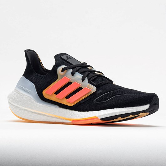 Black / Turbo / Flash Orange Orthofeet adidas Ultraboost 22 Men's Running Shoes | XGJAF3092