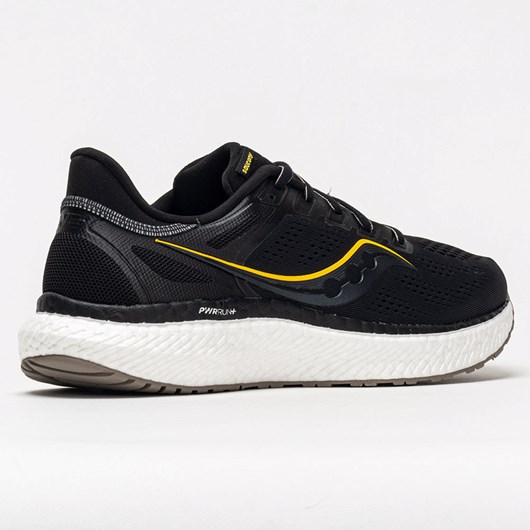 Black / Vizi Gold Orthofeet Saucony Hurricane 23 Men's Running Shoes | YRFMS0197