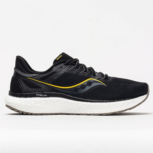 Black / Vizi Gold Orthofeet Saucony Hurricane 23 Men\'s Running Shoes | YRFMS0197