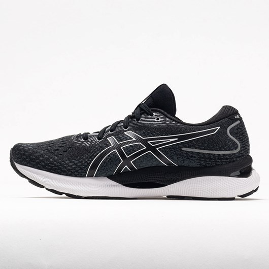 Black / White Orthofeet ASICS GEL-Nimbus 24 Men's Running Shoes | OIDTG8954